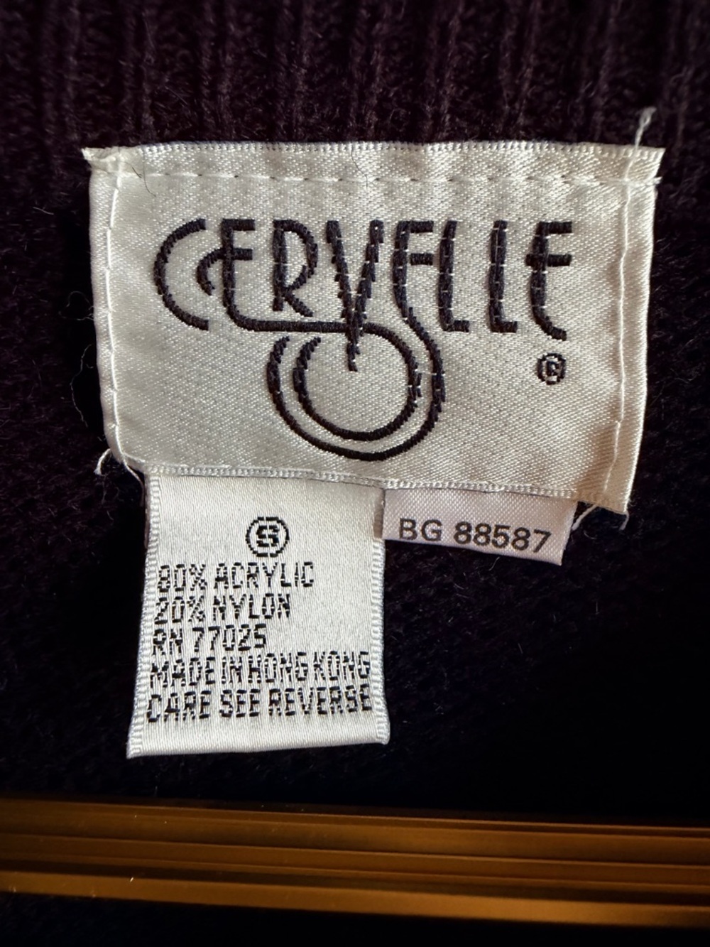 Vintage Cervelle Pom-Pom Crewneck Sweater - Picture 3 of 6